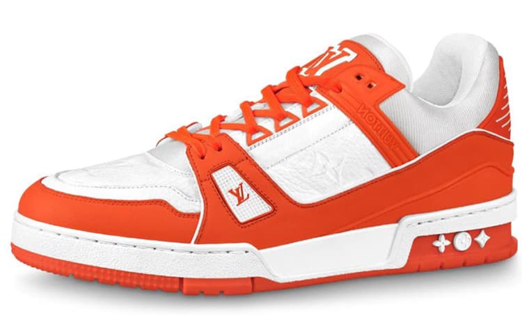 LOUIS VUITTON Trainer Sneakers 'White Orange'