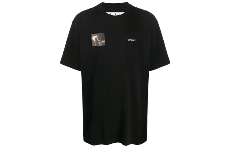 OFF WHITE Футболка Caravaggio Angel (короткий крой)