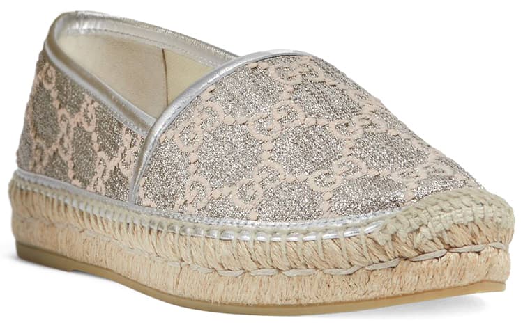 GUCCI Эспадрильи женские серебряные