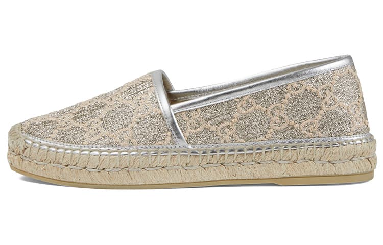 GUCCI Espadrilles Women's Silver