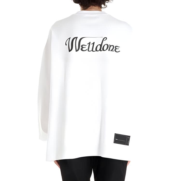 WE11DONE Футболка с коллажем ужасов