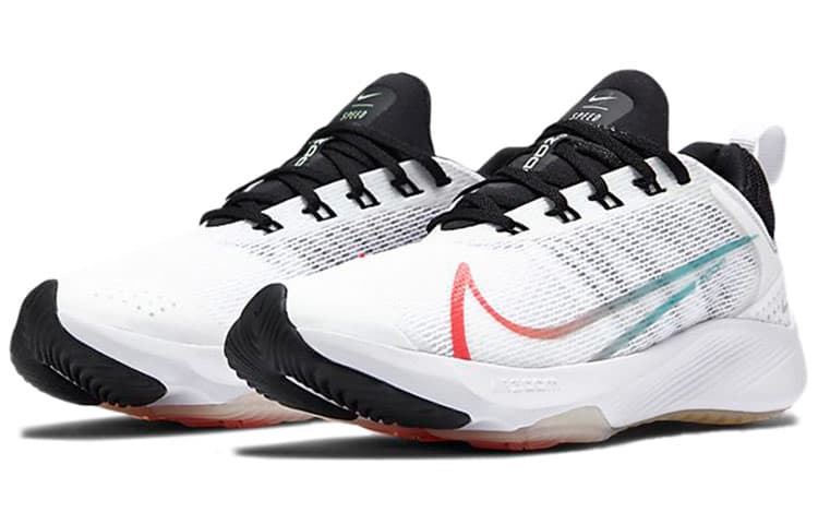Nike Zoom Speed ​​Air GS Противоскользящие амортизаторы Низкие детские кроссовки Белый Красный Зеленый Детские
