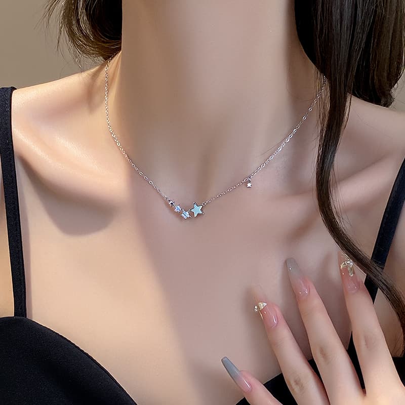 ONEKISS Позолоченные медные ожерелья женские