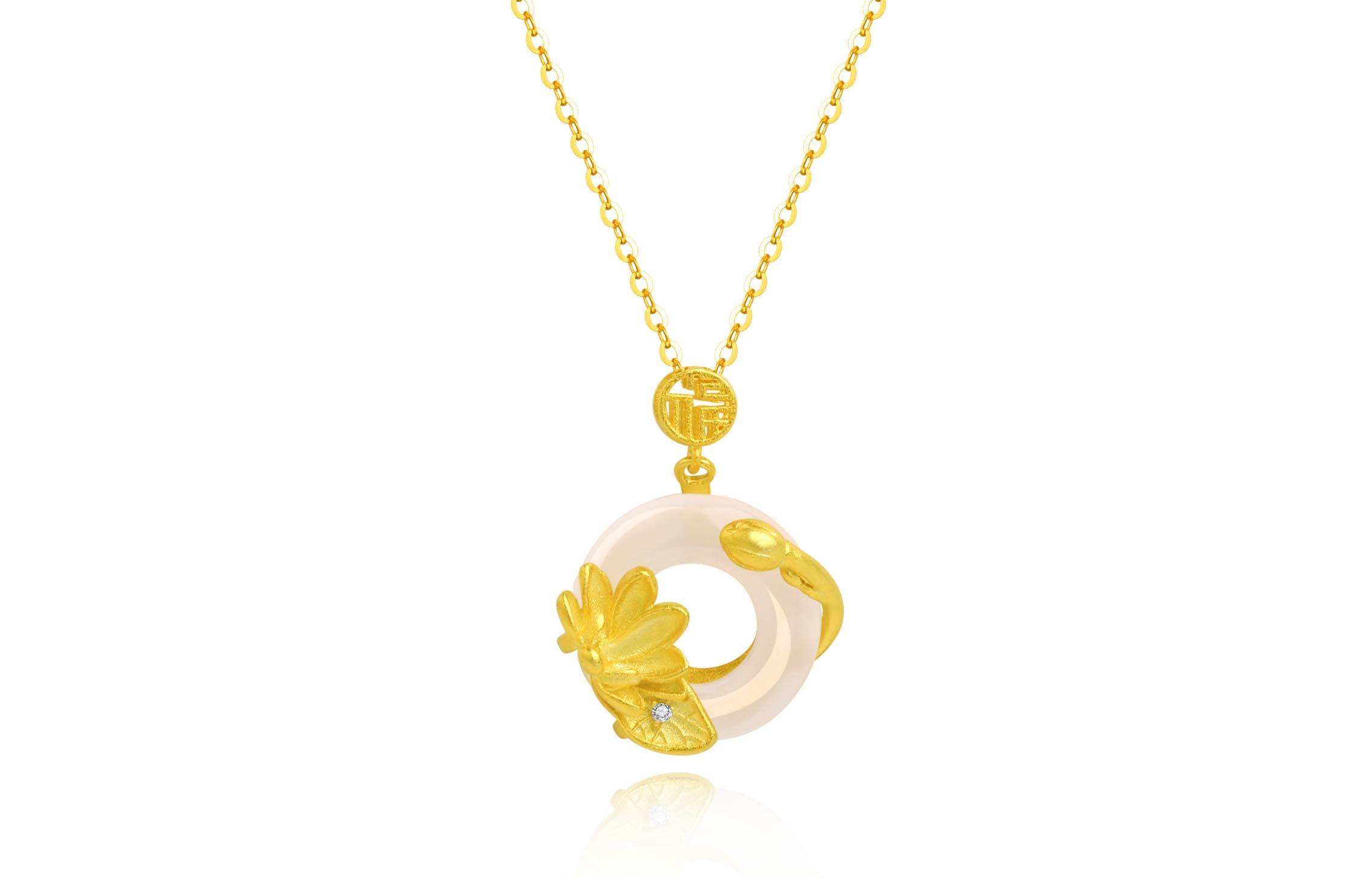 Женские ожерелья из нефрита с халцедоном Jin Ruibang