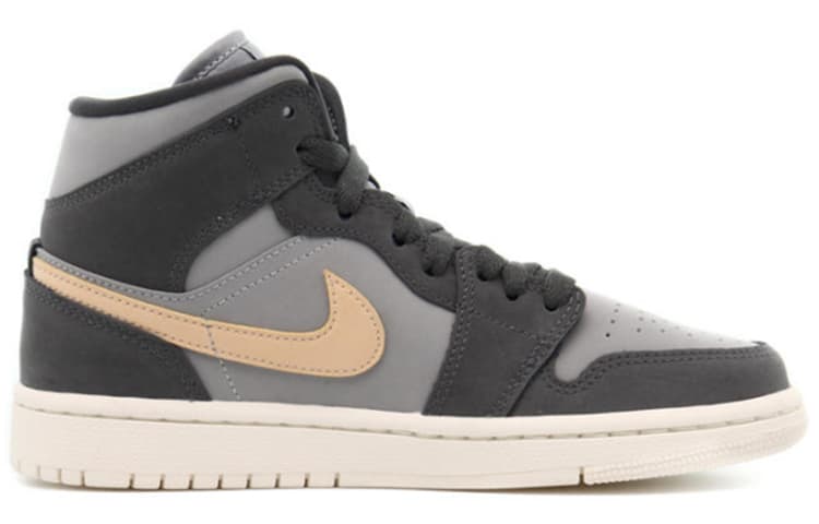 Женские кроссовки Jordan 1 Mid Grey Onyx