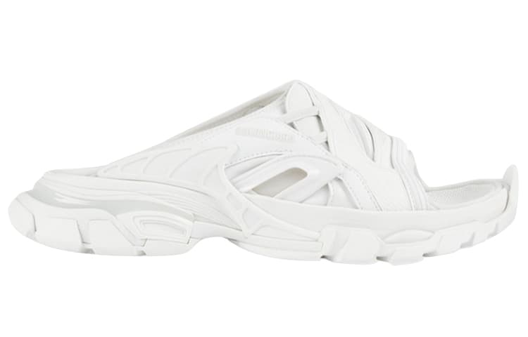 Спортивные шлепанцы Balenciaga, белые, женские