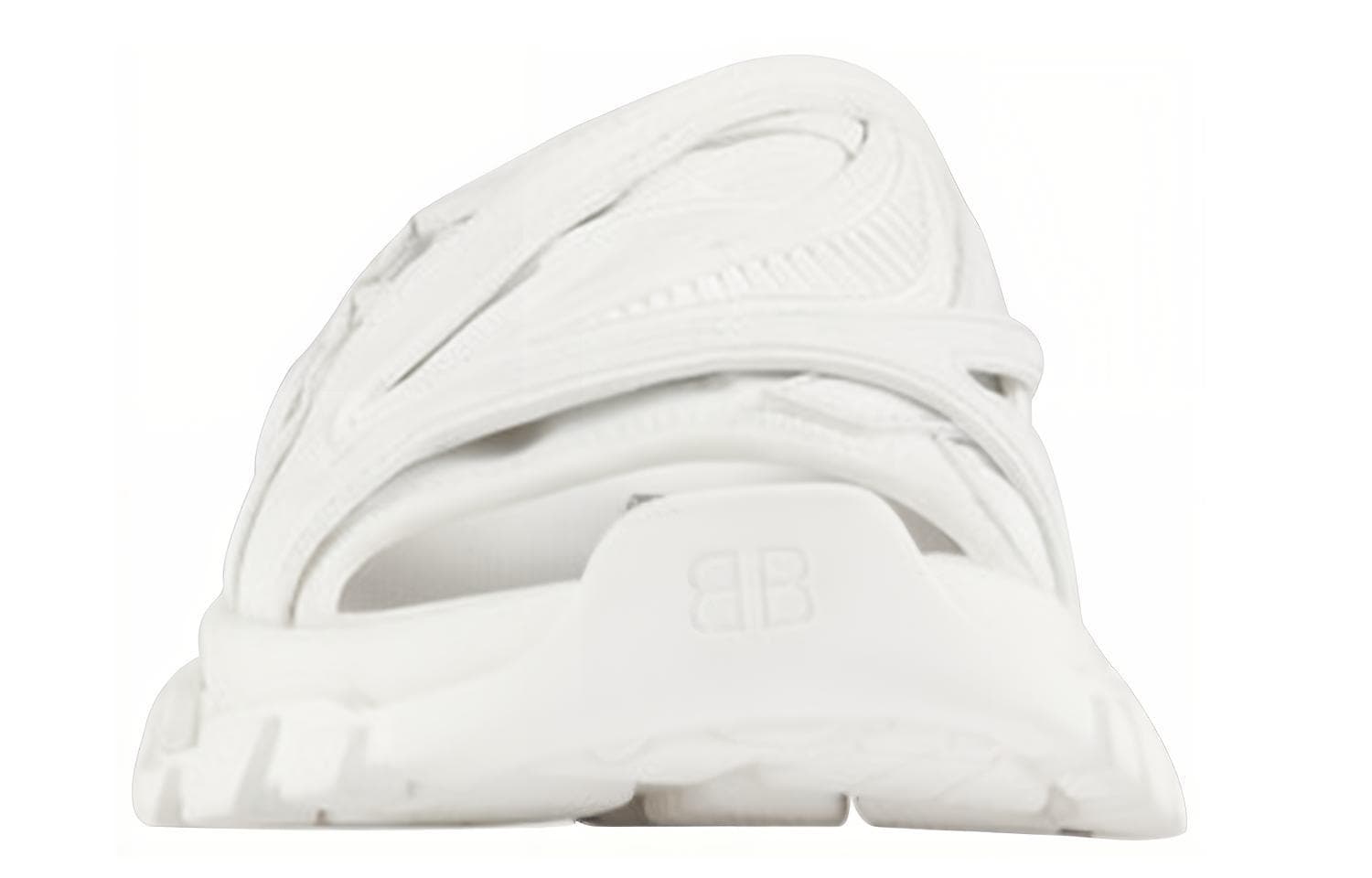 Спортивные шлепанцы Balenciaga, белые, женские