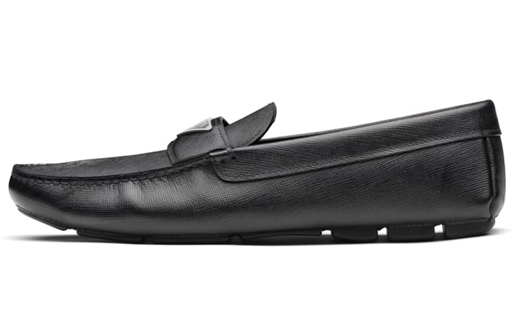 PRADA Prada Saffiano Loafers Men's Black