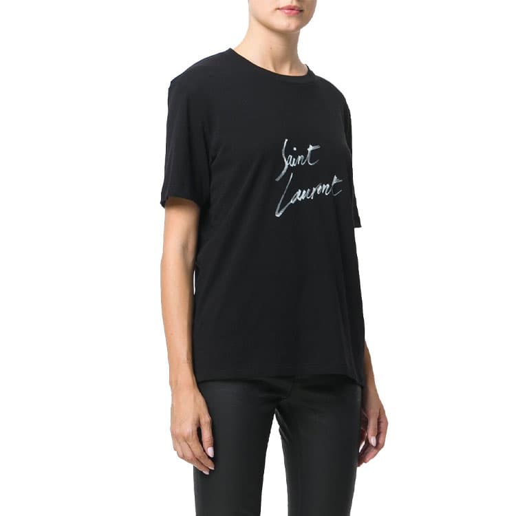 Футболка SAINT LAURENT Signature с логотипом