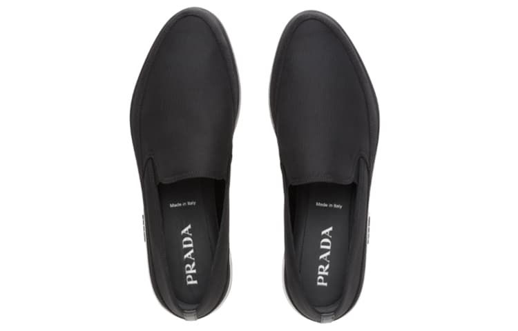 PRADA Низкие стильные туфли для скейтбординга мужские черные