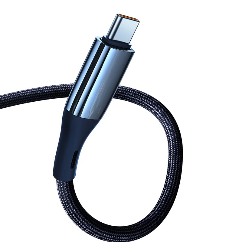 Hanno, совместимый с системой Android/Huawei/Xiaomi/OPPO/Honor/Vivo USB A To Tpye C, нейлоновые тканые кабели с умным отключением питания