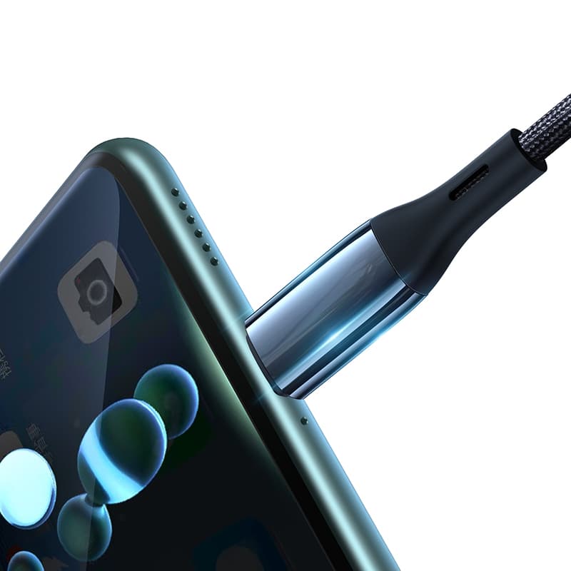 Hanno, совместимый с системой Android/Huawei/Xiaomi/OPPO/Honor/Vivo USB A To Tpye C, нейлоновые тканые кабели с умным отключением питания