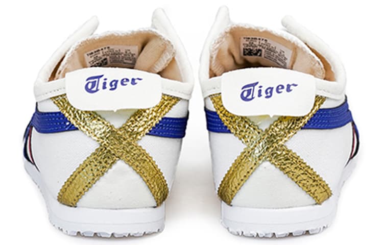 Onitsuka Tiger Mexico 66 Слипоны кремовые, синий тунец