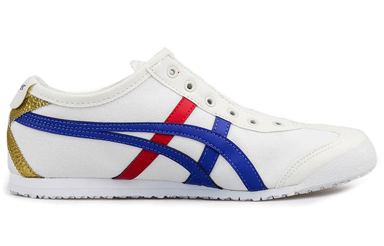 Onitsuka Tiger Mexico 66 Слипоны кремовые, синий тунец