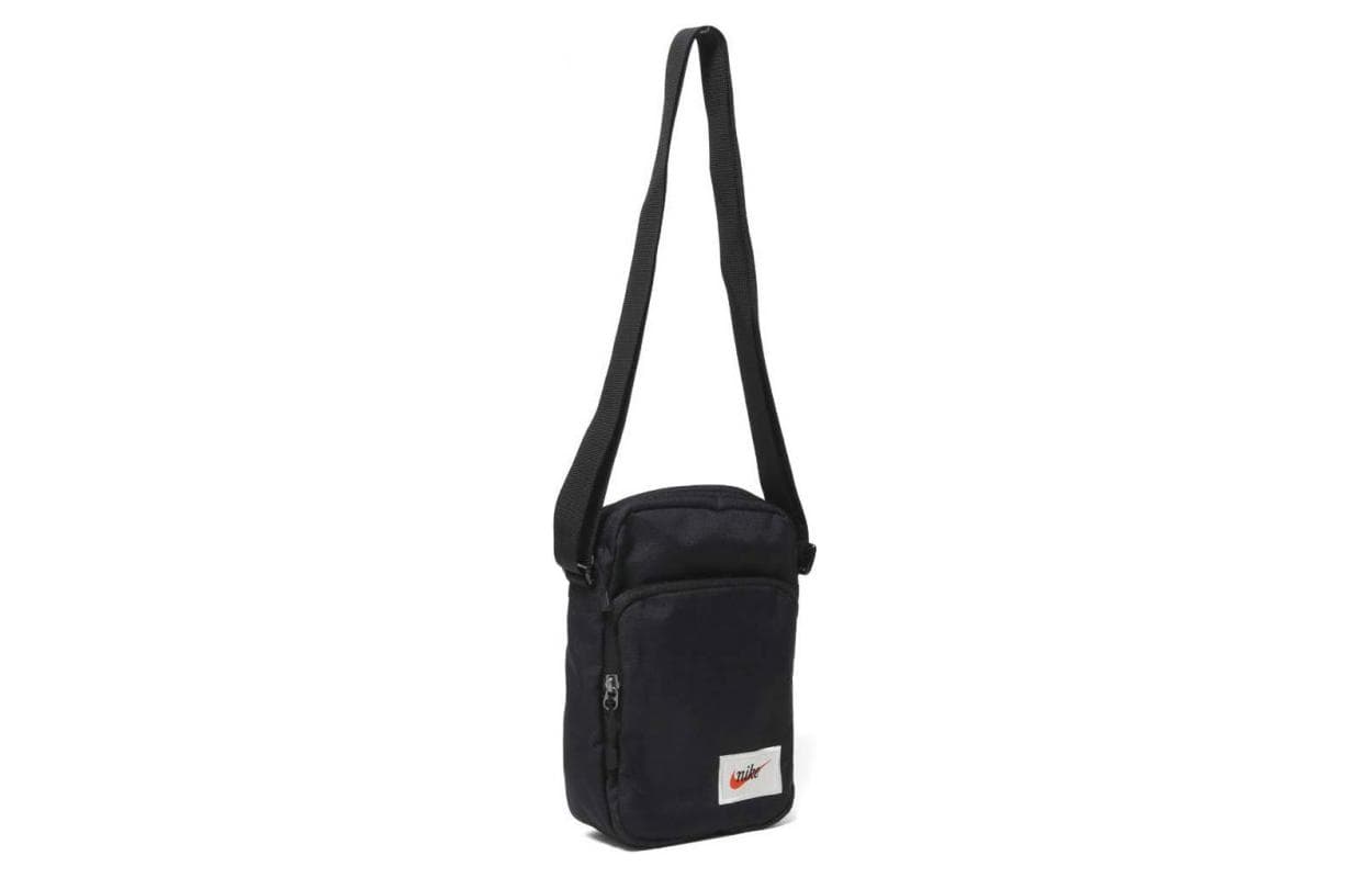 Сумка через плечо Nike из полиэстера, сумка через плечо унисекс, черная