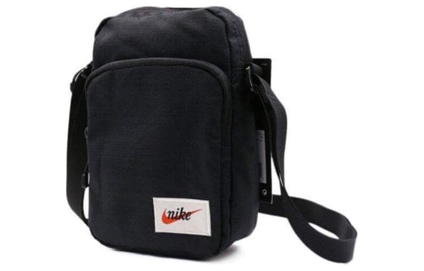Сумка через плечо Nike из полиэстера, сумка через плечо унисекс, черная