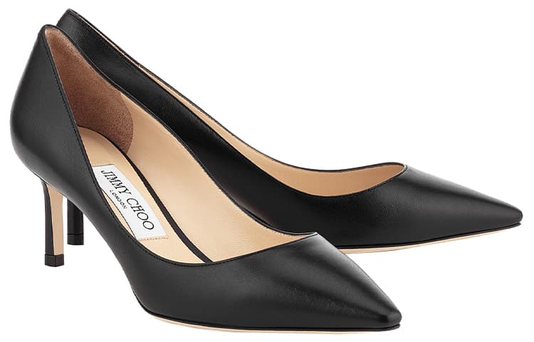 Jimmy Choo ROMY Женские туфли на высоком тонком каблуке 6 см, черные