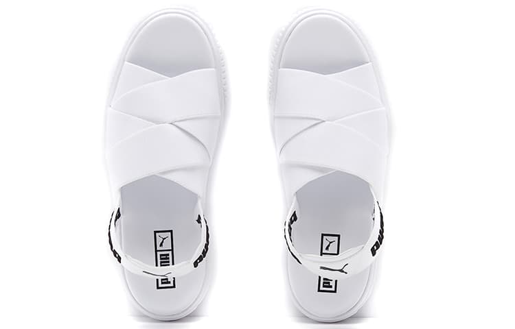 Спортивные сандалии PUMA Platform Trace, цвет «Белый черный», женские