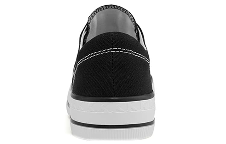 Противоскользящие износостойкие низкие парусиновые туфли Kappa унисекс, черные, белые