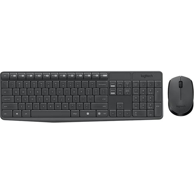 Logitech MK235 Wireless Keyboard & Mouse Set Office Desktop Computer Keyboards