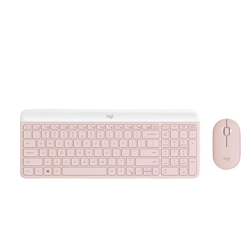 Logitech MK470 сверхтонкий полноразмерный с беспроводным приемником 2,4G, набор клавиатуры и мыши