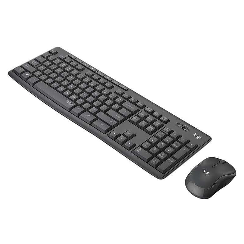 Logitech MK295 Беспроводной сверхтонкий офисный настольный ноутбук с набором клавиатуры и мыши