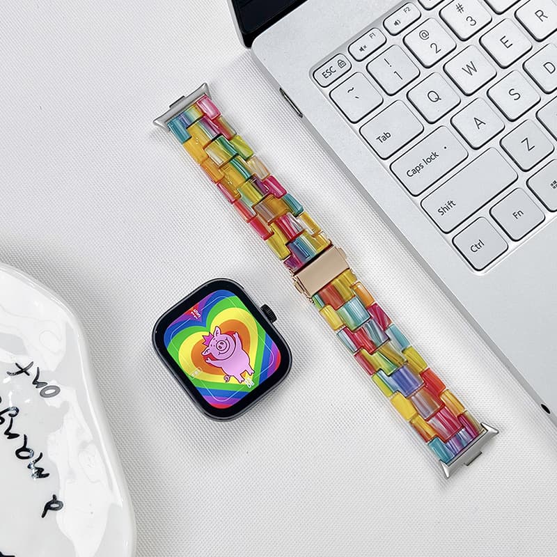 CHENSONG Ремешок Xiaomi Красный Бежевый Совместимый полимерный материал