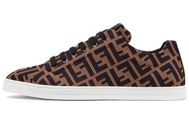 FENDI Ff Logo Low Top Sneakers