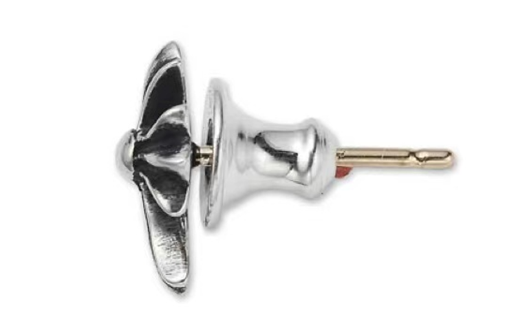 Мужские серьги-гвоздики из стерлингового серебра 925 пробы Chrome Hearts, серебро