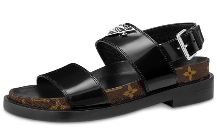 LOUIS VUITTON Crossroads Sandals 'Black' Women's