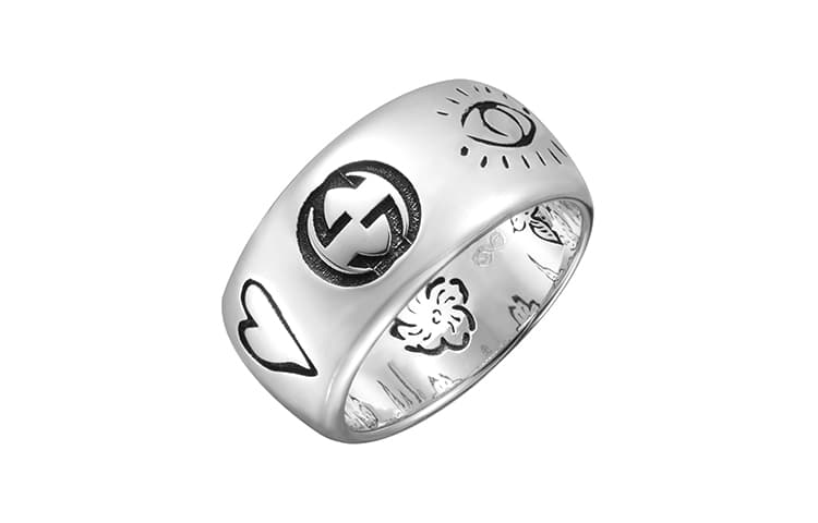 GUCCI Blind For Love Кольцо Широкое