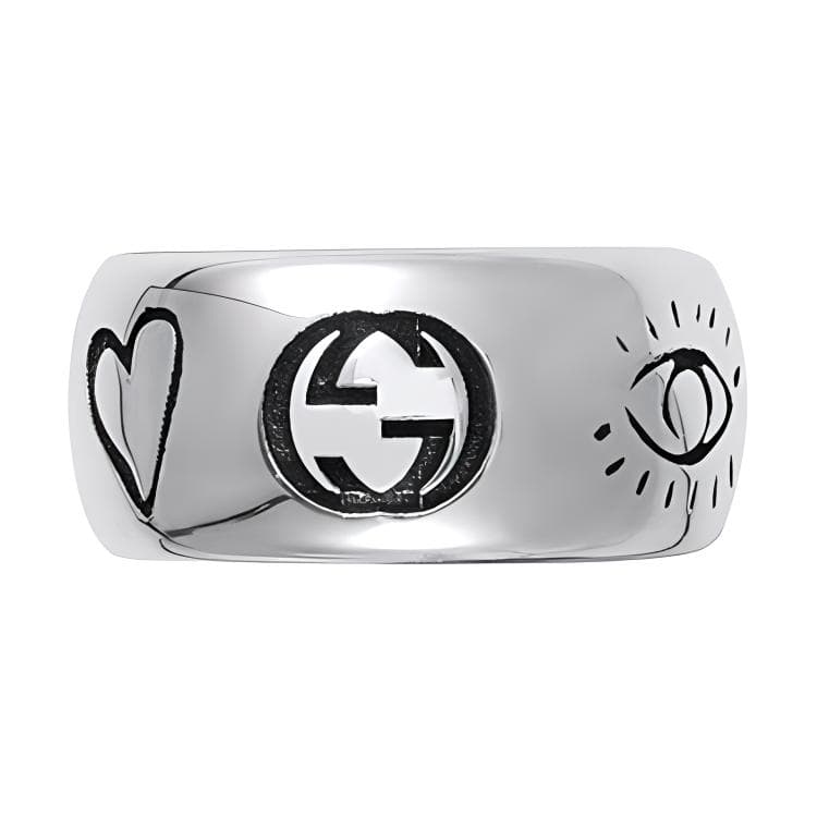 GUCCI Blind For Love Кольцо Широкое