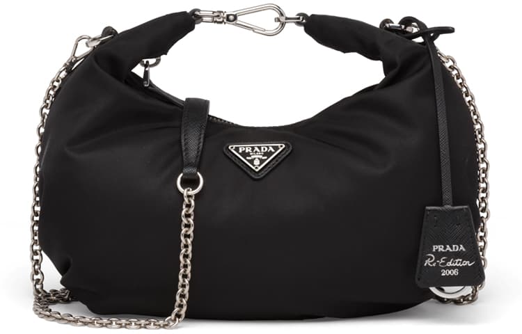 PRADA Re Edition Nylon Handbag Women's Black