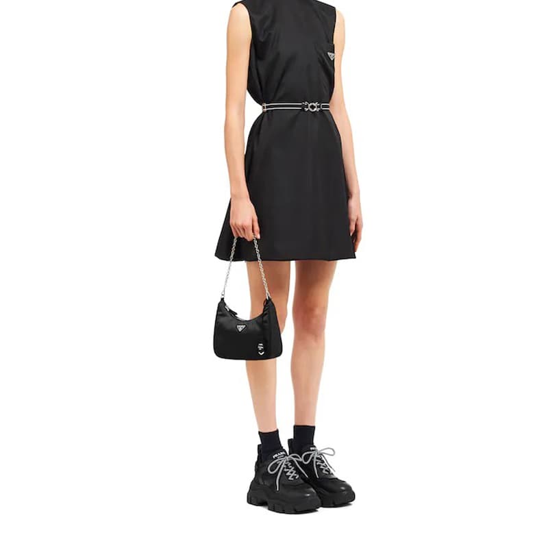 Женская нейлоновая сумка PRADA Re Edition, черная