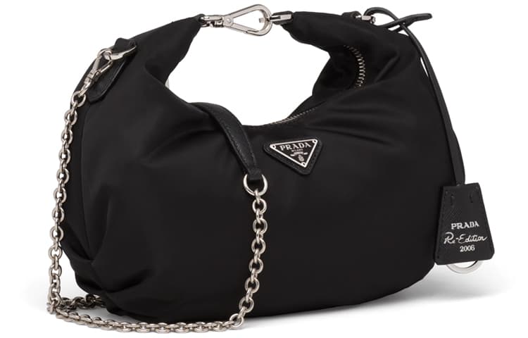 Женская нейлоновая сумка PRADA Re Edition, черная