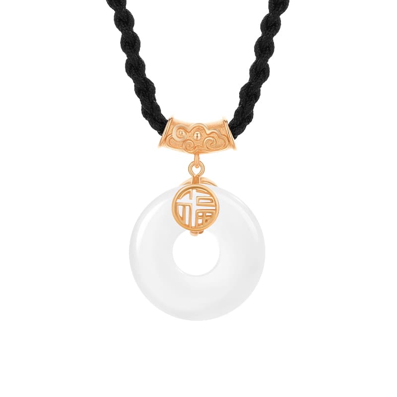 Ожерелье из халцедона Lao Feng Xiang для девочек, женское