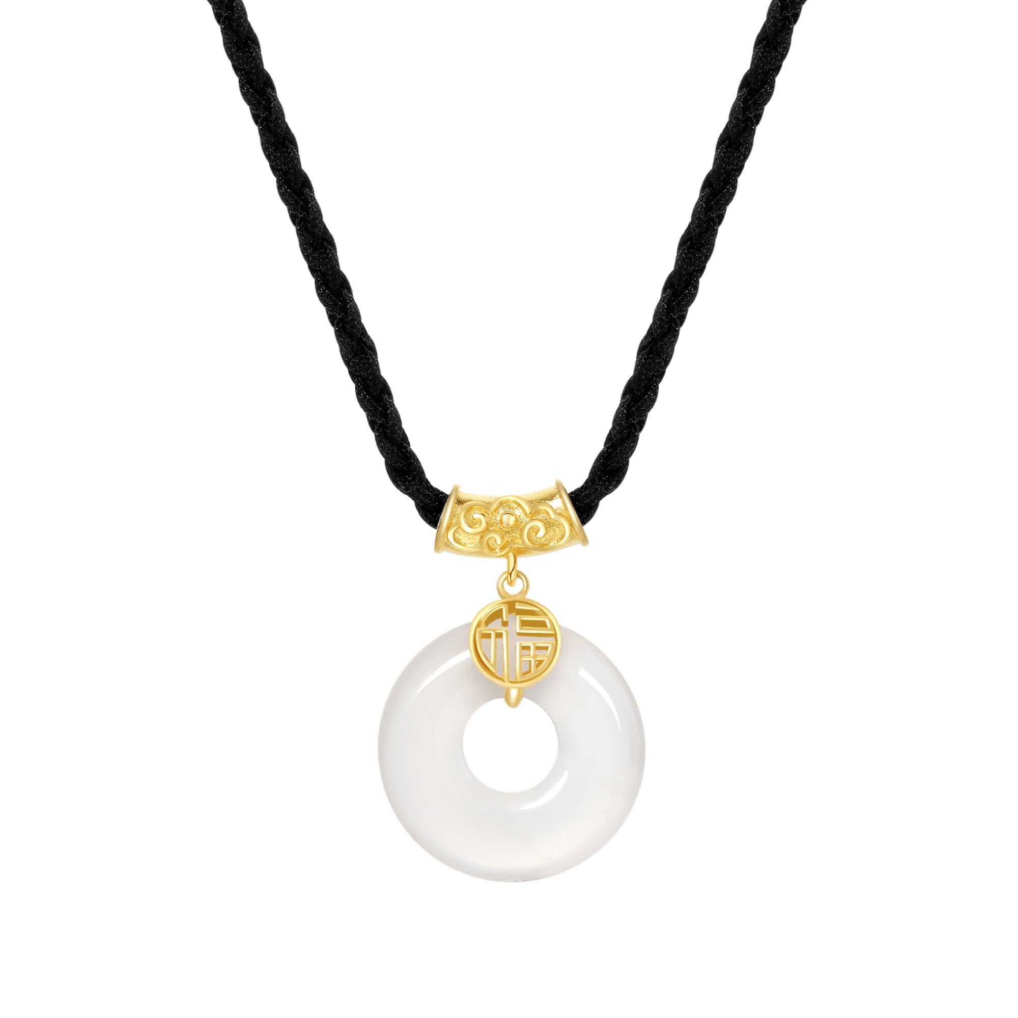 Ожерелье из халцедона Lao Feng Xiang для девочек, женское