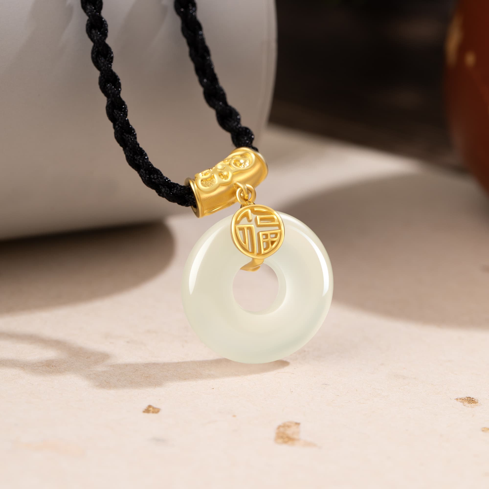 Ожерелье из халцедона Lao Feng Xiang для девочек, женское