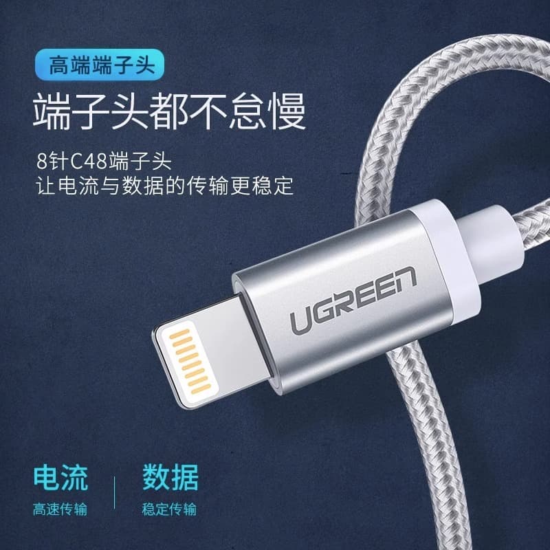 Совместимость UGREEN A с Lightning Зарядный кабель Apple MFi Кабели