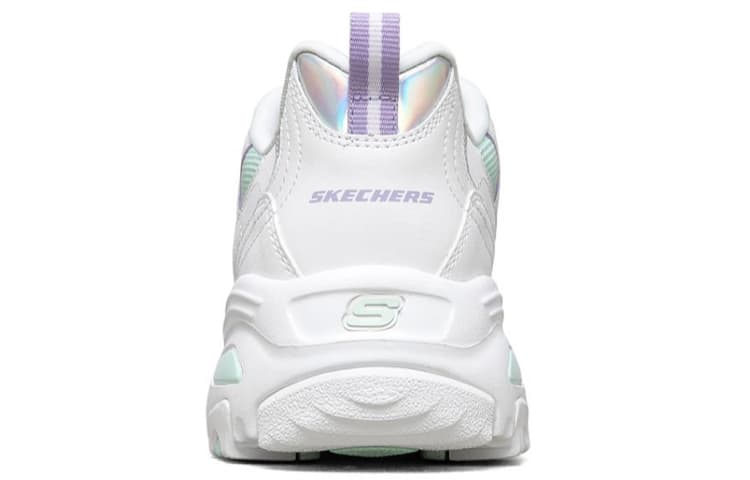 Skechers D'LITES 1.0 Амортизирующие, устойчивые к истиранию дышащие низкие кроссовки на массивной подошве, женские светло-зеленые