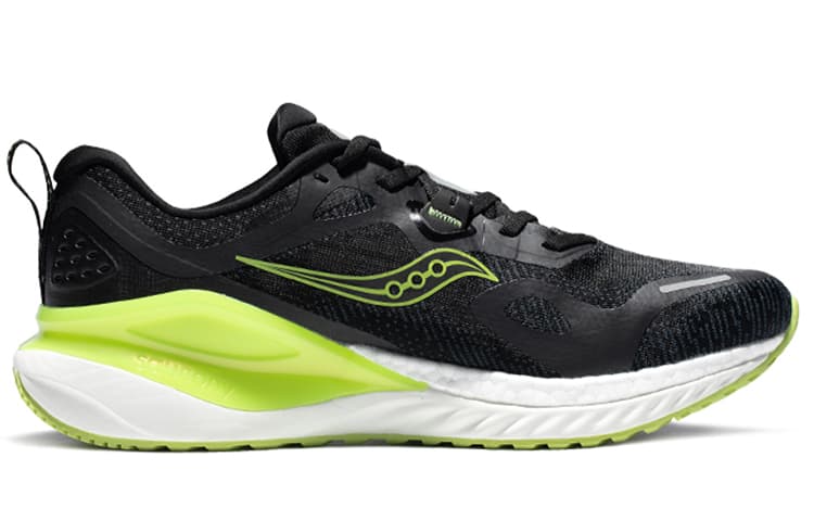 Saucony Phoenix Inferno 1 Нескользящие легкие низкие кроссовки мужские черные зеленые