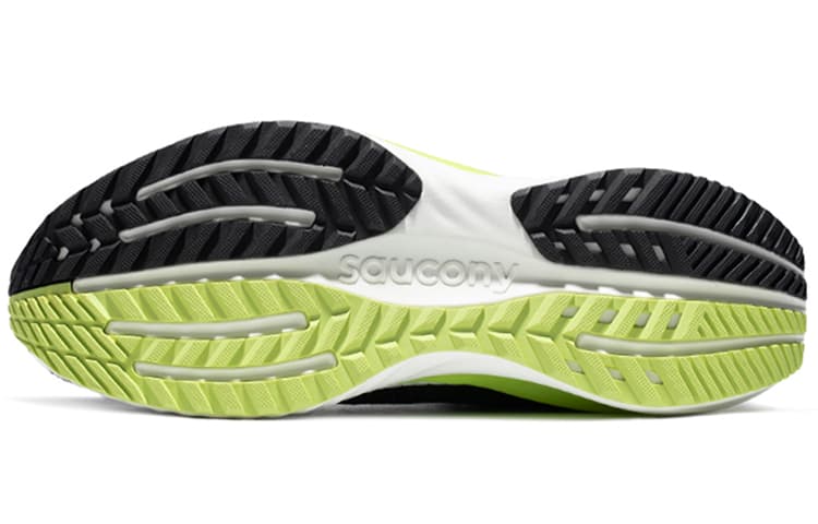 Saucony Phoenix Inferno 1 Нескользящие легкие низкие кроссовки мужские черные зеленые