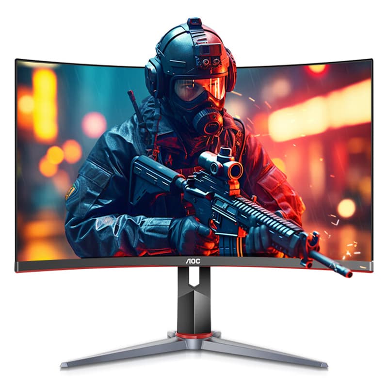 AOC CQ27G2X 27 Inches VA Panel 1ms Response 180Hz Refresh Rate Monitors Rotating And Elevating