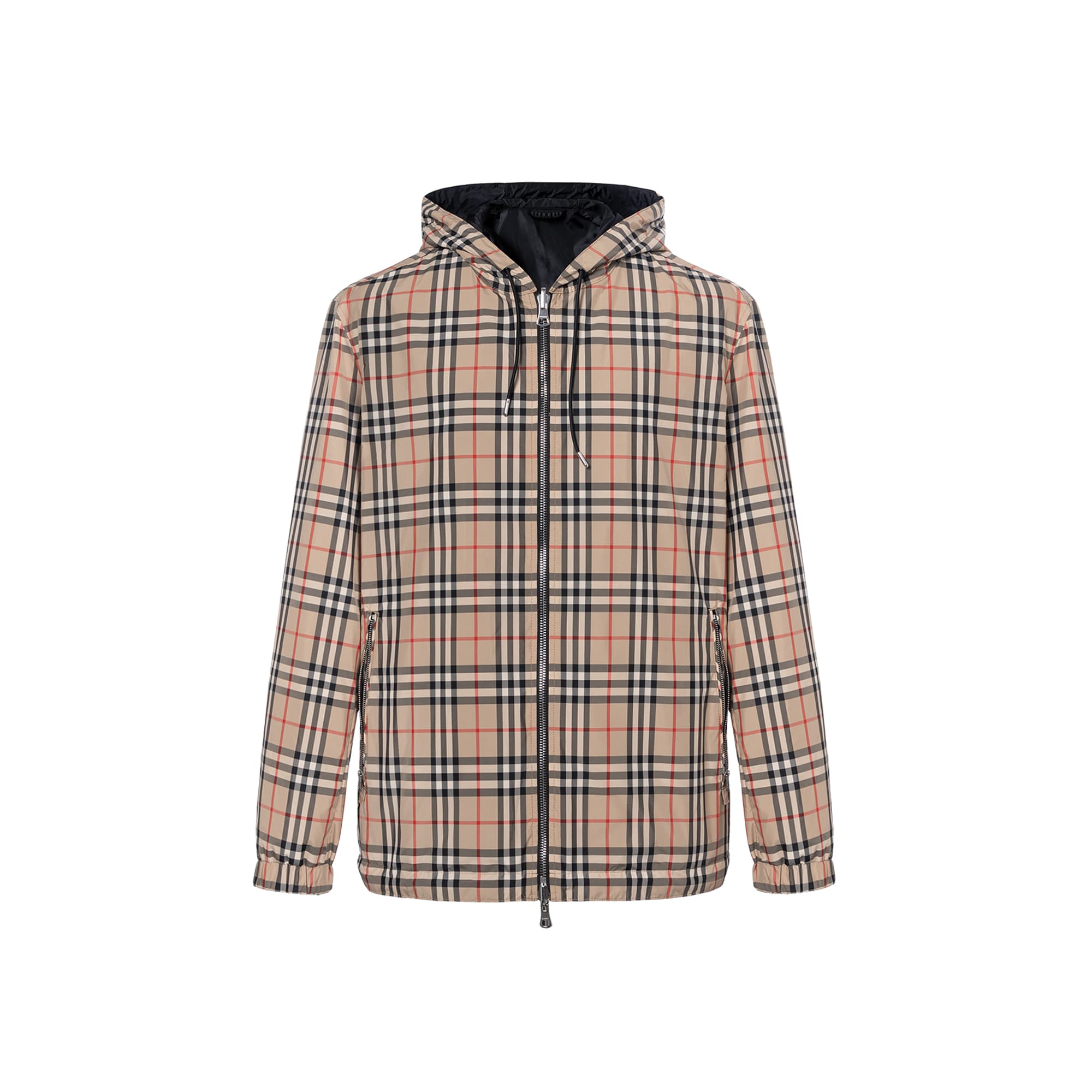 Burberry Check Reversible Hooded Jacket