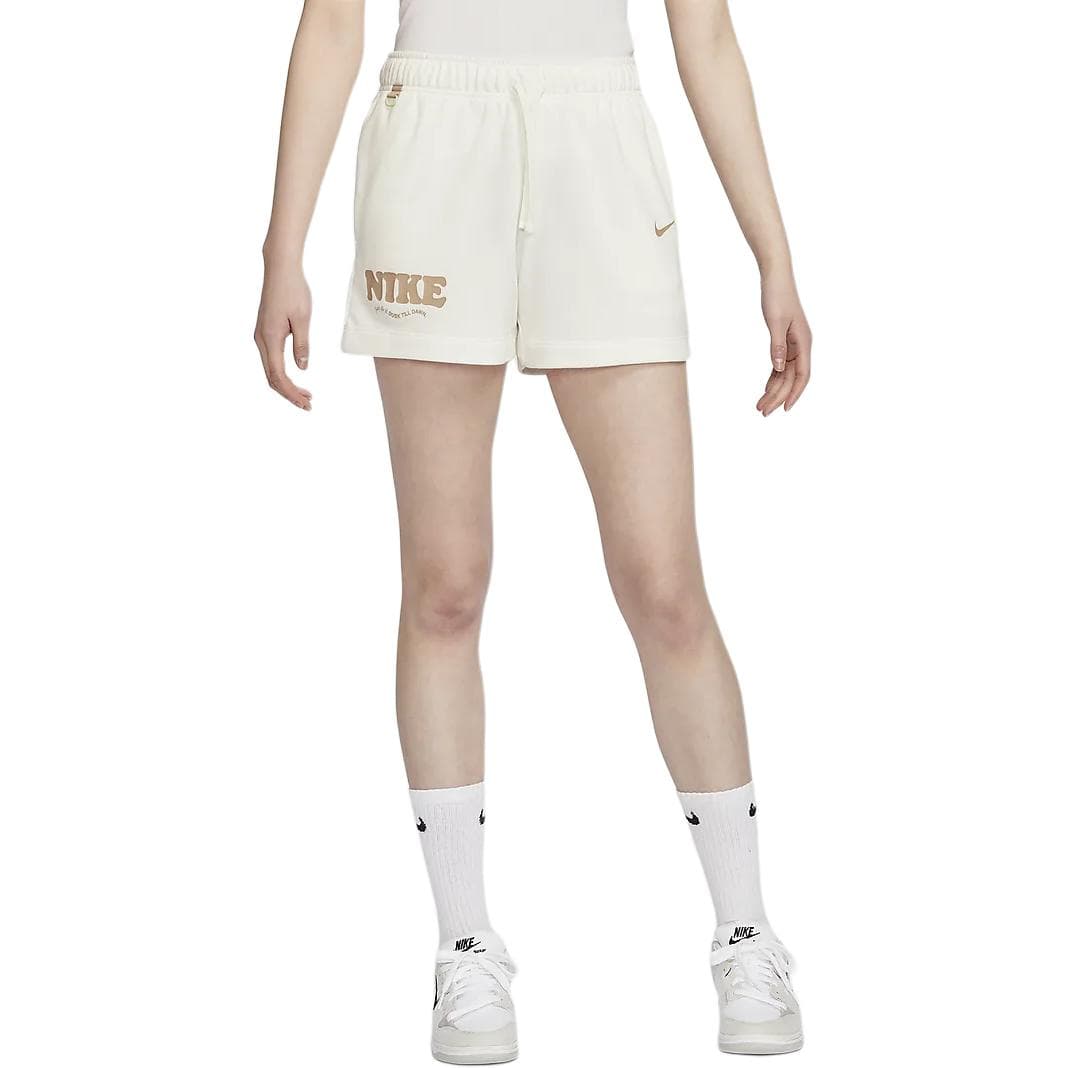 Женские спортивные шорты Nike парусного цвета, белые