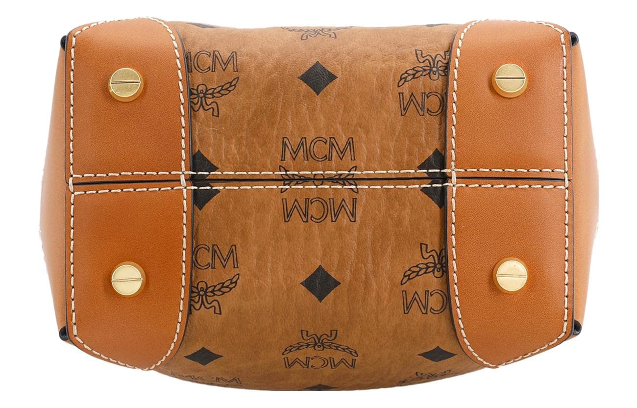 MCM Soft Berlin Сумка на шнурке Mini Visetos Cognac