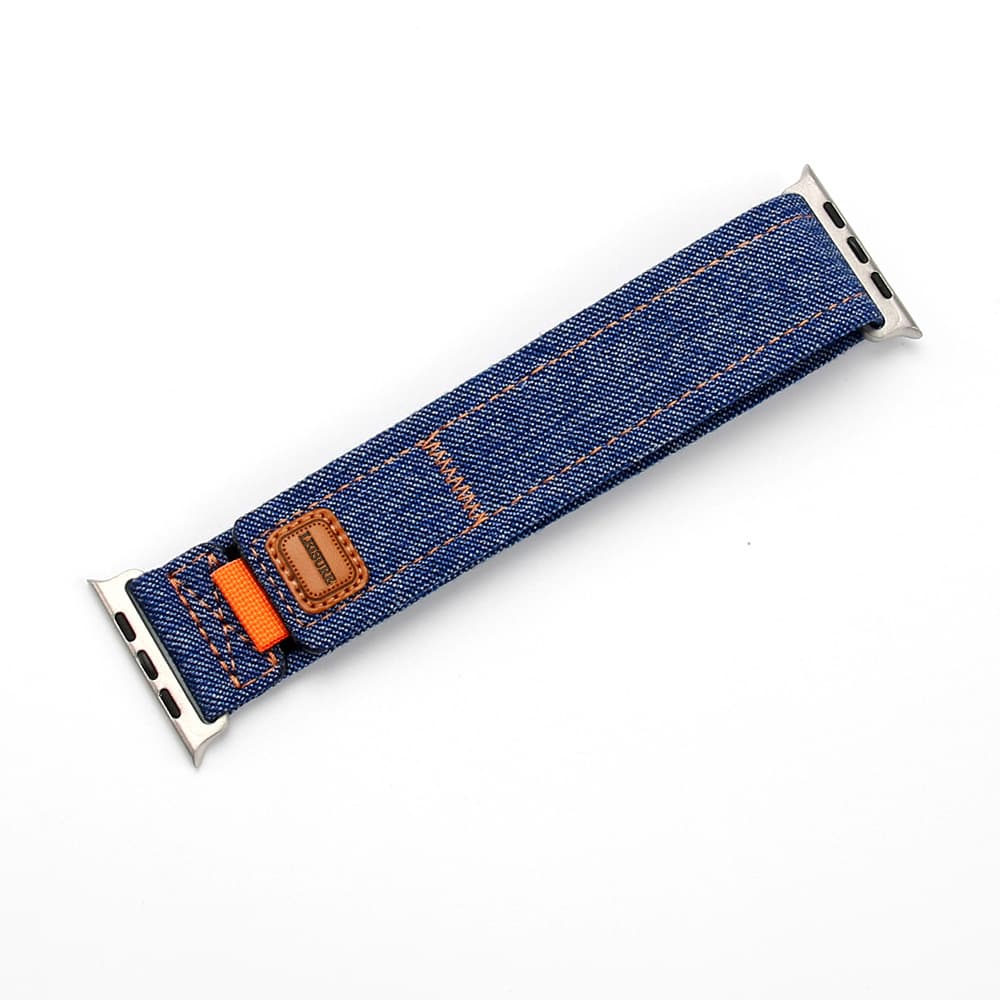 Ремешок Wepro, джинсовый материал, совместимый с Apple