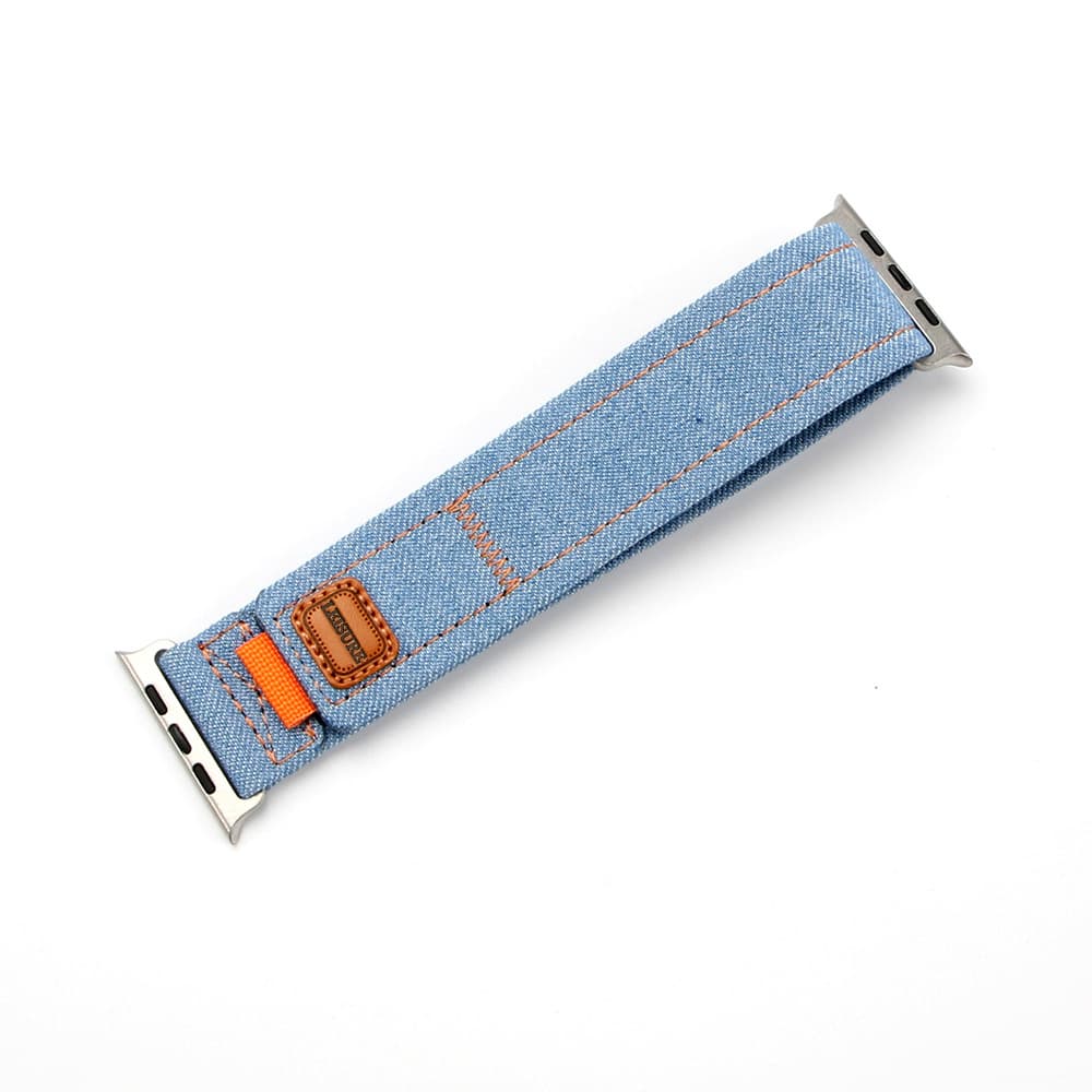 Ремешок Wepro, джинсовый материал, совместимый с Apple