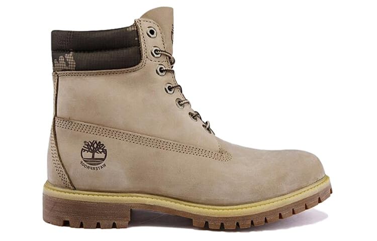 Timberland 6-дюймовые водонепроницаемые широкие ботинки премиум-класса из нубука Off White