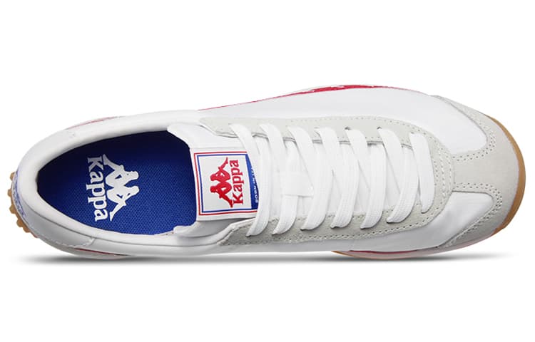 Kappa BANDA Мягкая, устойчивая к истиранию, нескользящая повседневная обувь с низким берцем, женская, белая, красная